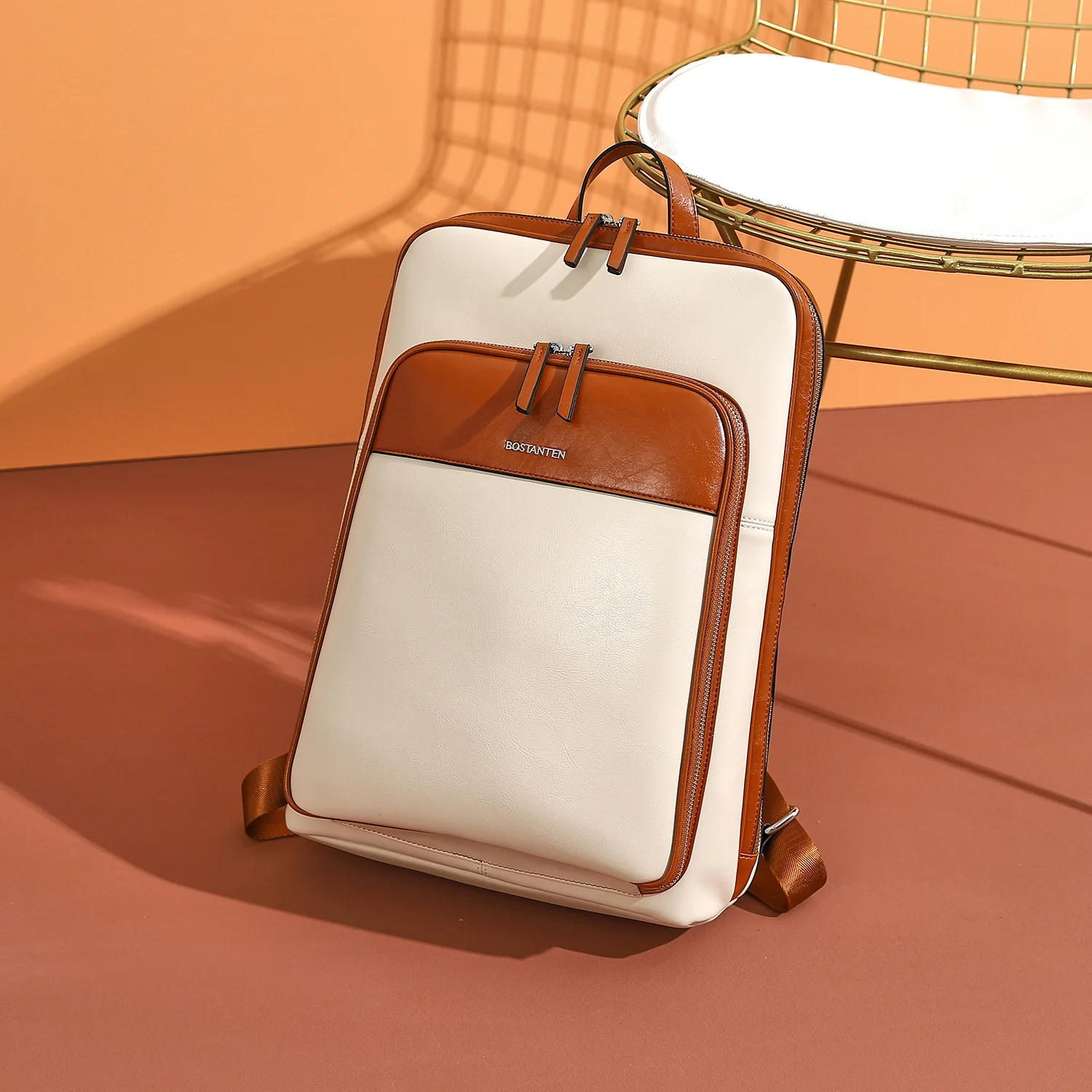 Vrba Large Genuine Leather Backpack Purse - Image 10