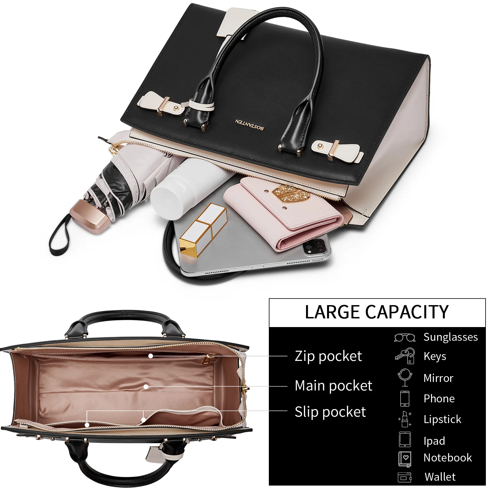 Nevin Elegant Medium Leather Crossbody Bag - Image 46