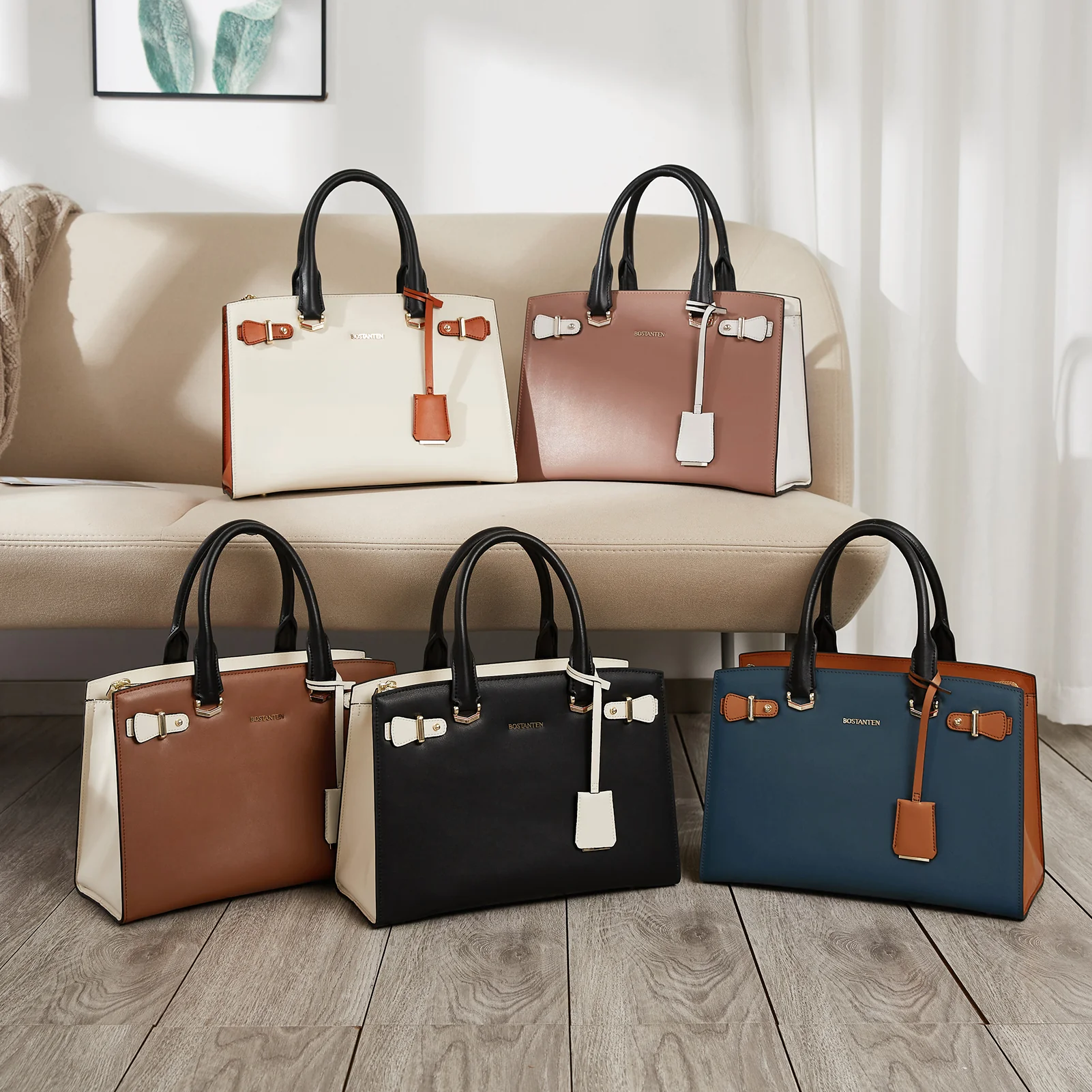 Nevin Elegant Medium Leather Crossbody Bag - Image 52