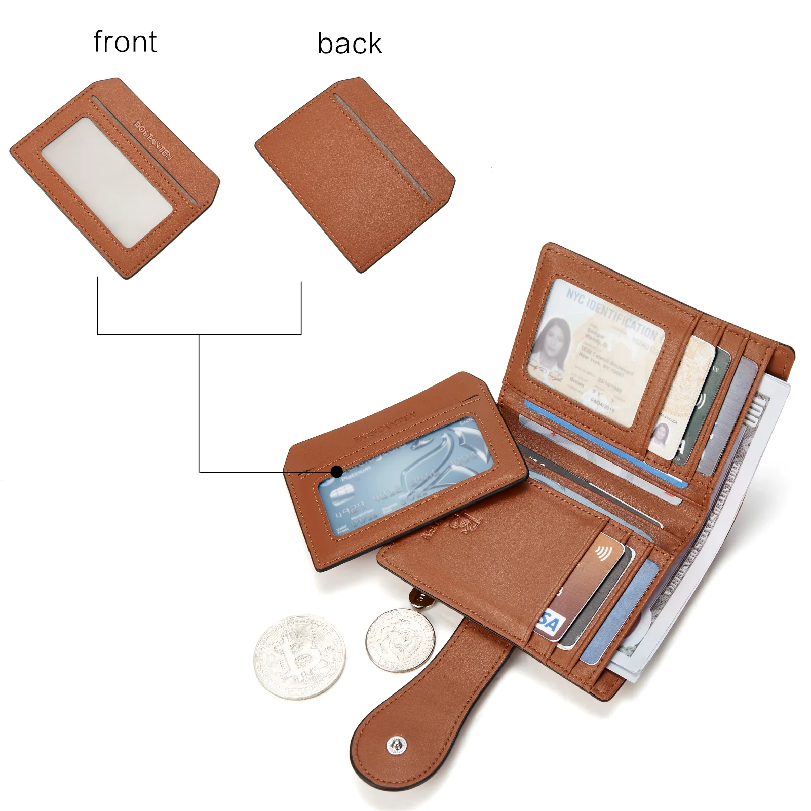 Lnna Hand Tooled Leather Wallet - Genuine Leather - Image 163