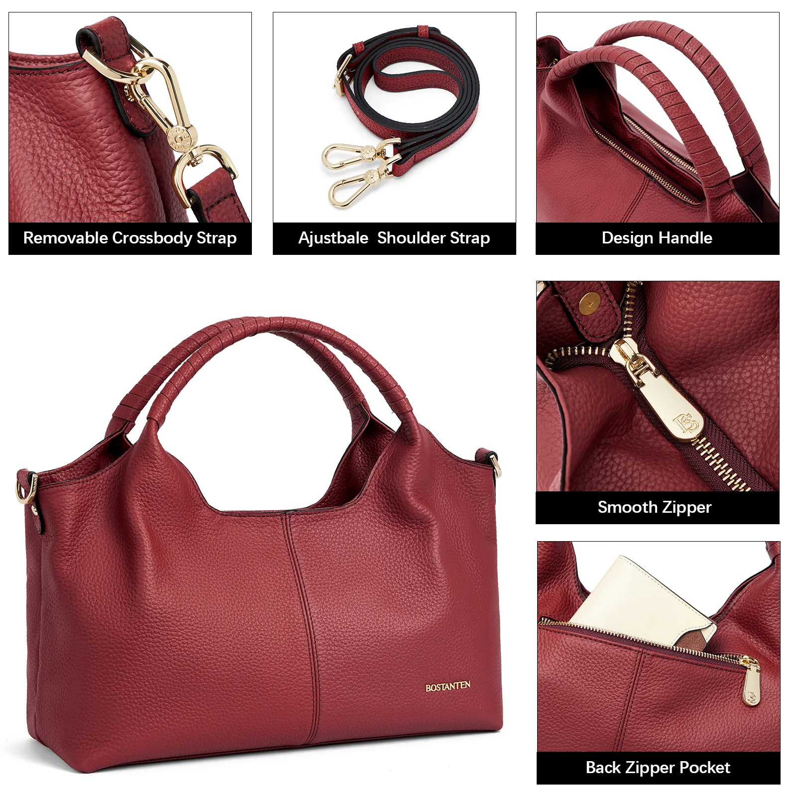 Nevin Genuine Leather Satchel Hobo Top Handle Tote Handbags - Image 19