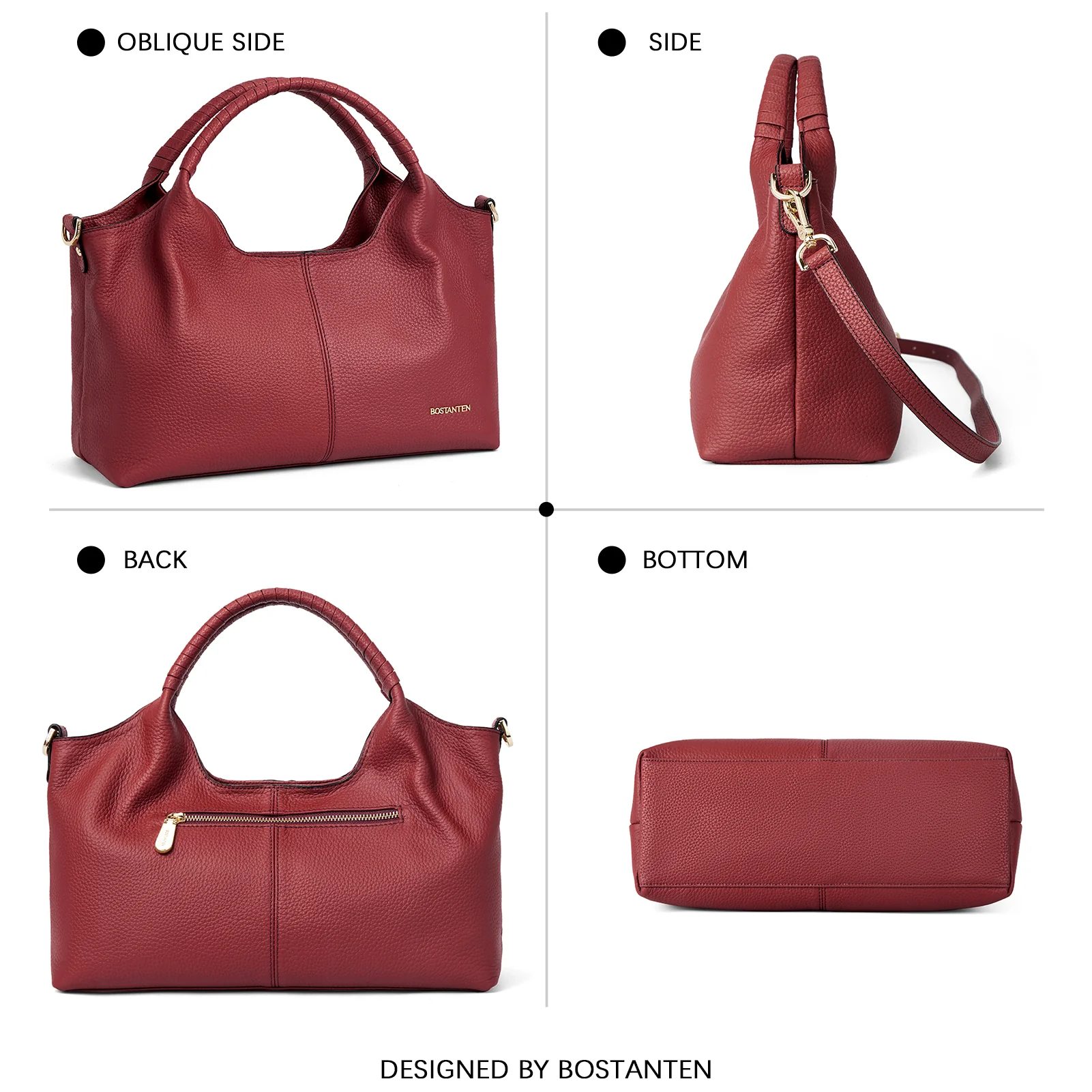 Nevin Genuine Leather Satchel Hobo Top Handle Tote Handbags - Image 21