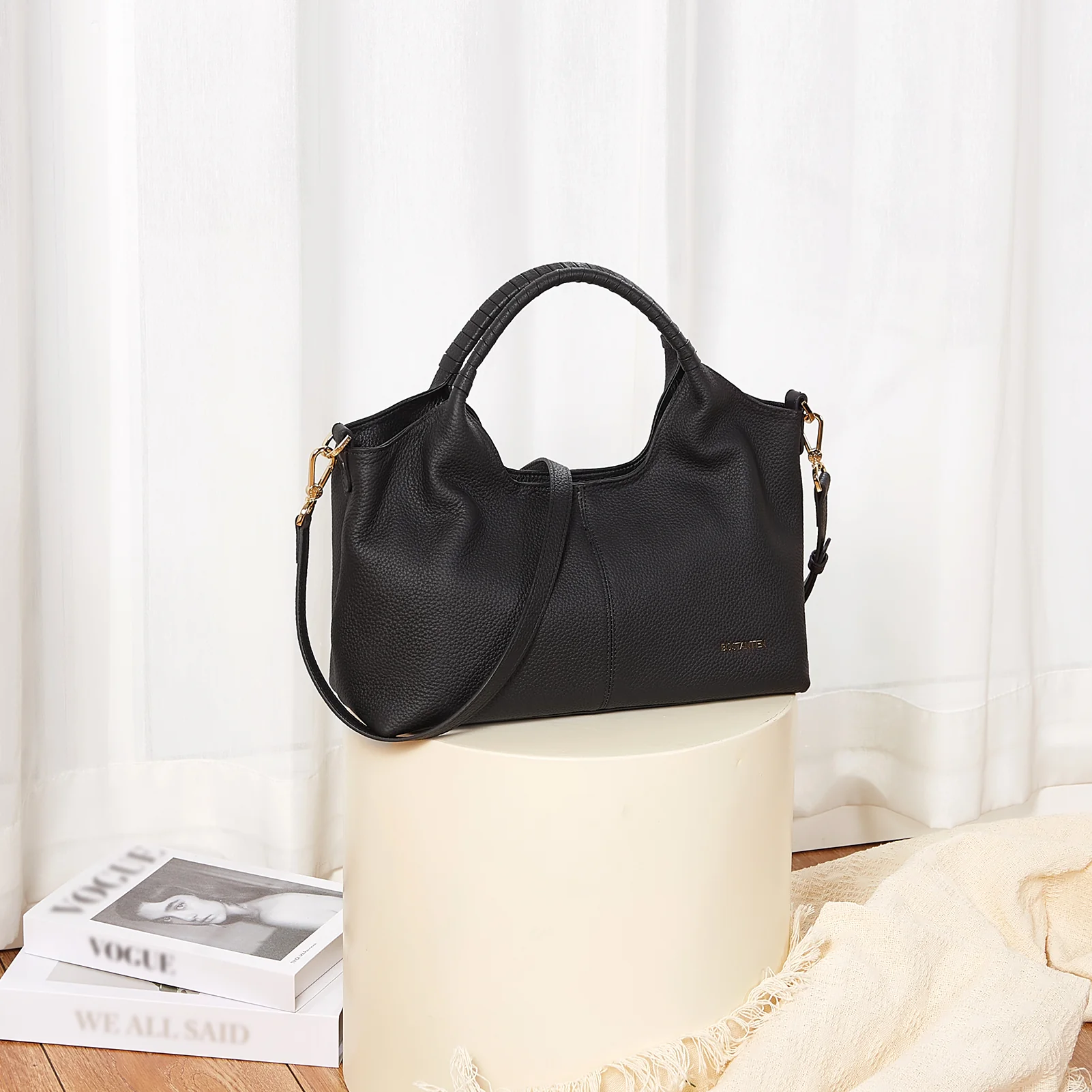 Nevin Genuine Leather Satchel Hobo Top Handle Tote Handbags - Image 29