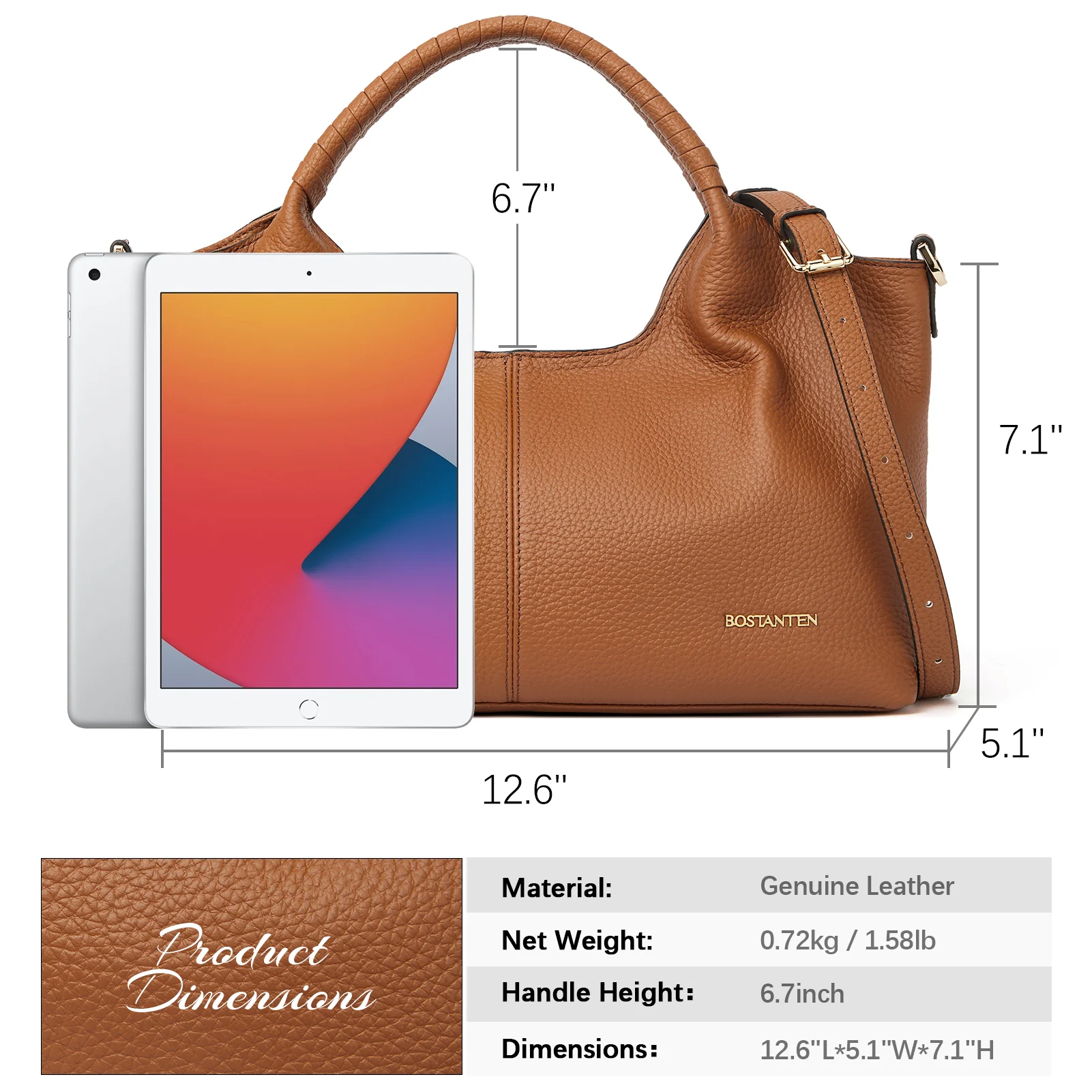 Nevin Genuine Leather Satchel Hobo Top Handle Tote Handbags - Image 11