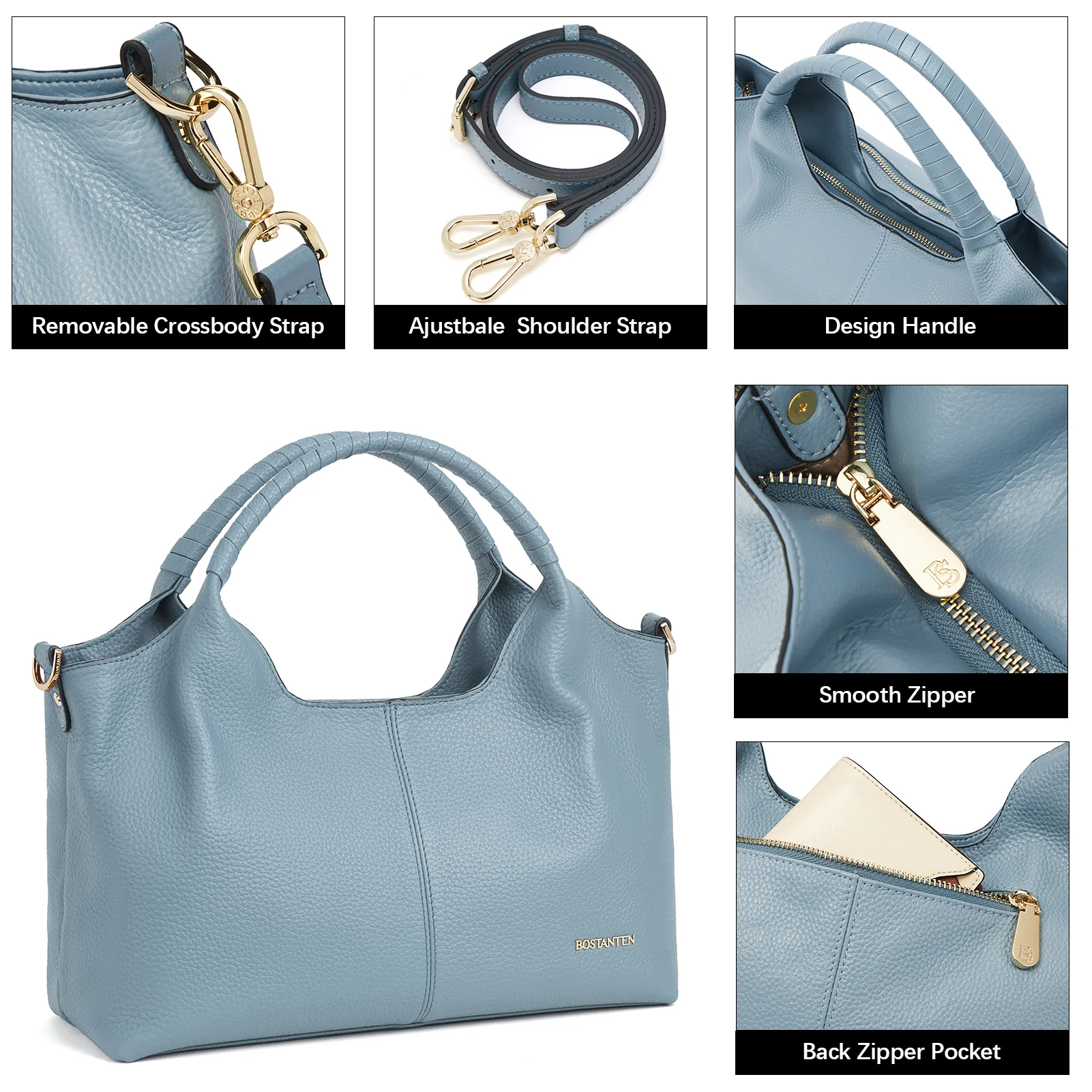 Nevin Genuine Leather Satchel Hobo Top Handle Tote Handbags - Image 35