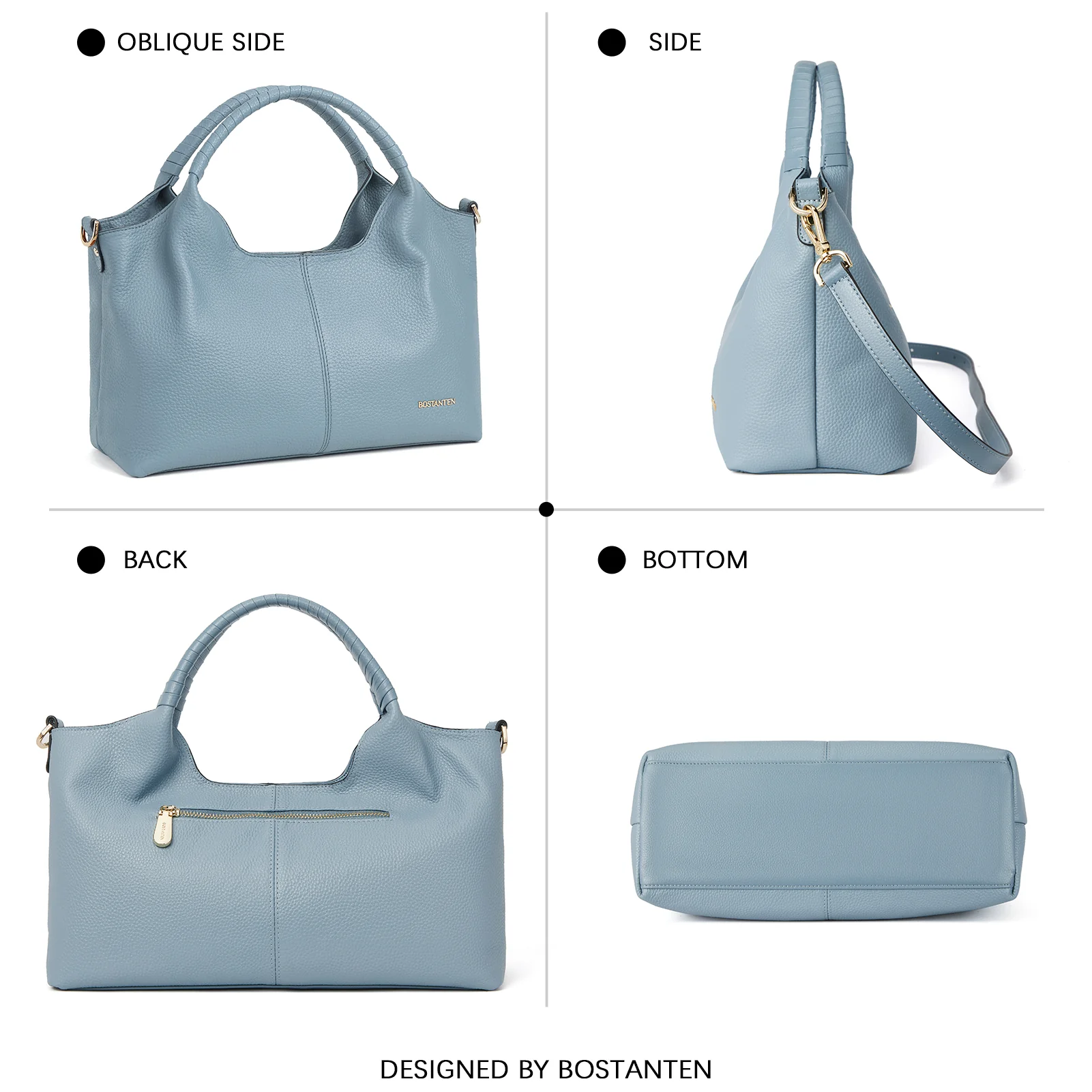 Nevin Genuine Leather Satchel Hobo Top Handle Tote Handbags - Image 37